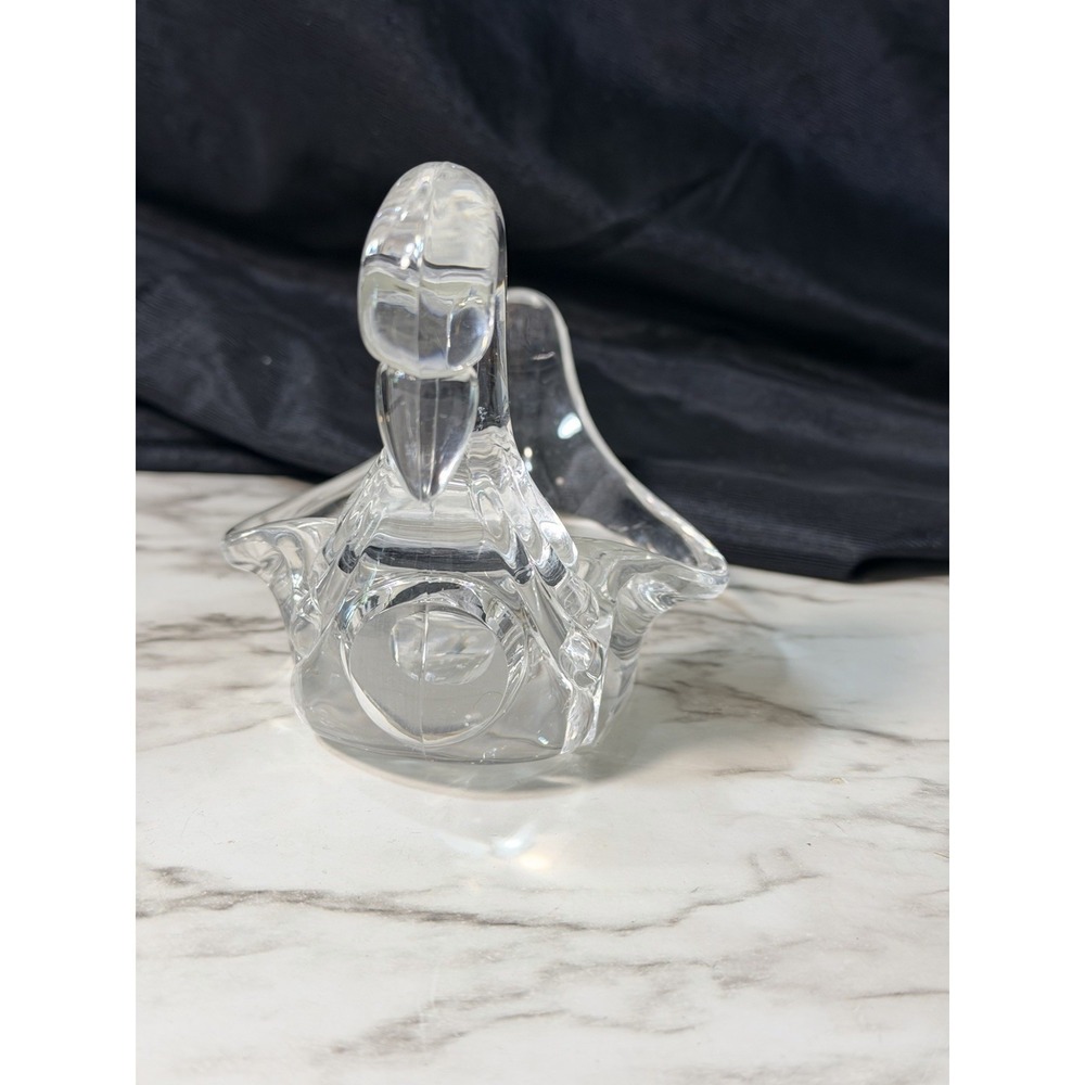 VTG‎ MCM Clear Acrylic Lucite Swan Guest Towel Holder Soap Dish Stand (2921) - Picture 5 of 8